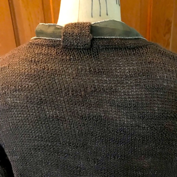 Sage Green Cardigan,Sparkle Knit, L/XL Longer Length, St. Patrick’s Day Sweater. - Picture 3 of 8